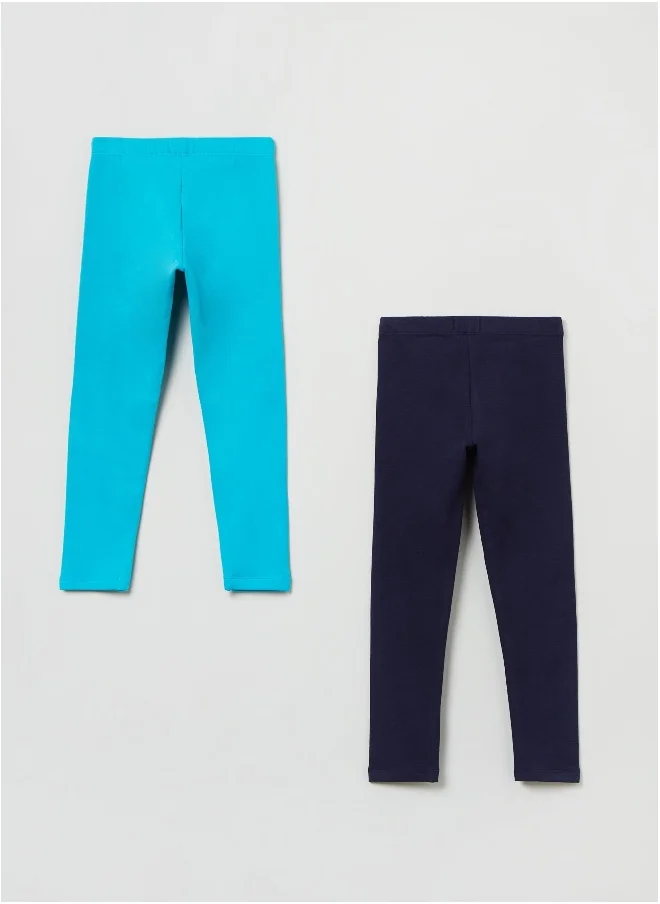 او في اس Ovs Girls 2 Pack Plain Leggings