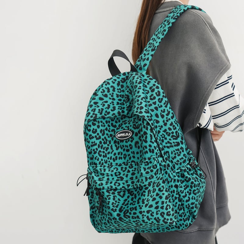 YX Large Leopard Print Laptop Backpack for Students - Image 3
