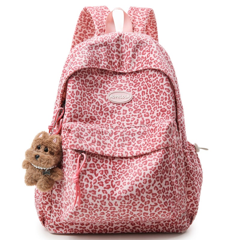 YX Large Leopard Print Laptop Backpack for Students - Image 1
