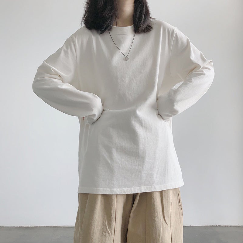 Long-Sleeved T-Shirt For Women 2025 Autum New White Student Inner Layering Shirt Korean Style Top Clothes For Women One Piece Drop Shipping - Image 4