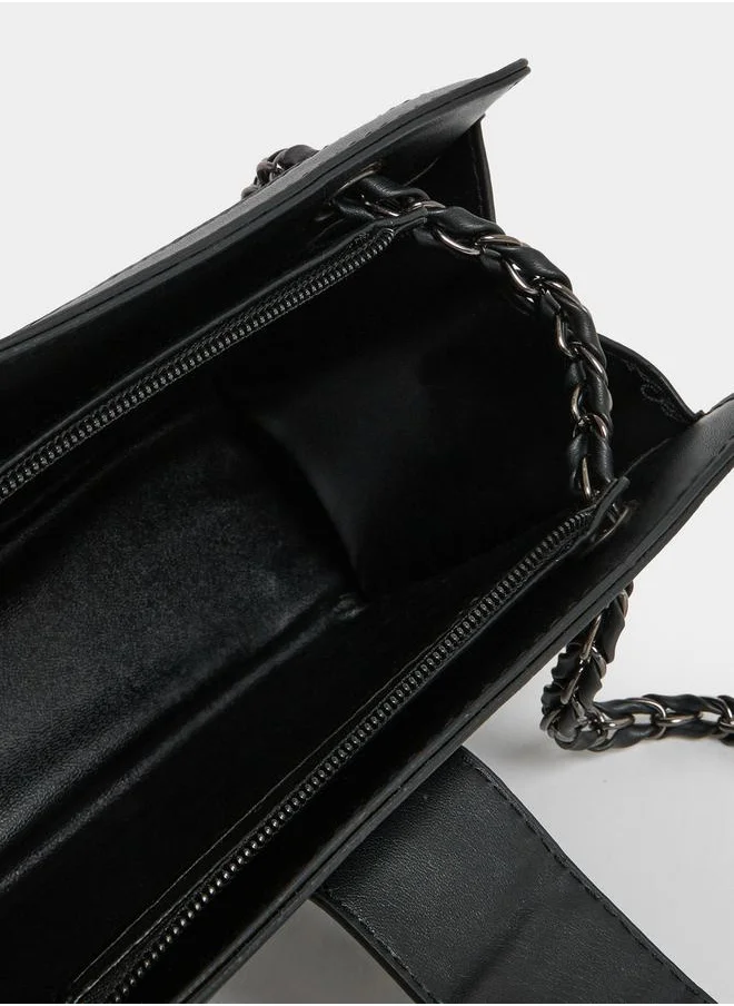 Styli Quilted Diamond Rectangle Bag
