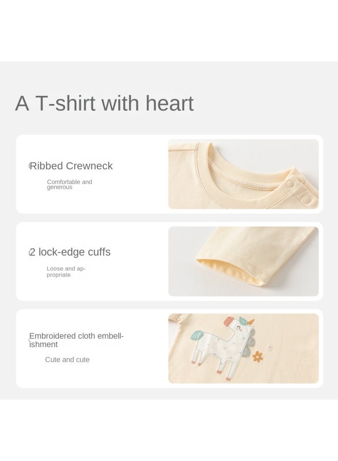 In-store Collection】kids' Long Sleeve T-shirt 2025 Autumn Collection - Boys' & Girls' Cotton Top For Babies - Image 5