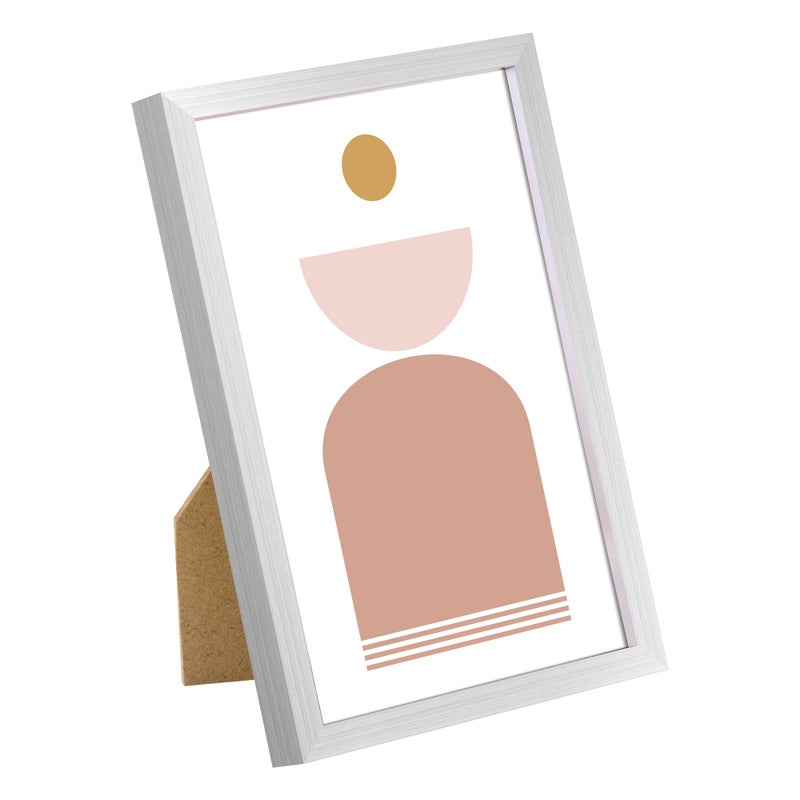 أبس سيمبلز مجموعة إطار الصورة 4 × 6 مصنوعة من 3 مصنوعة من الزجاج عالي الوضوح لمدة 4 × 6 إطارات فضية الجدار وشاشة عرض الطاولة إطار صورة حدودية رفيعة للمنزل د؟ - Image 2