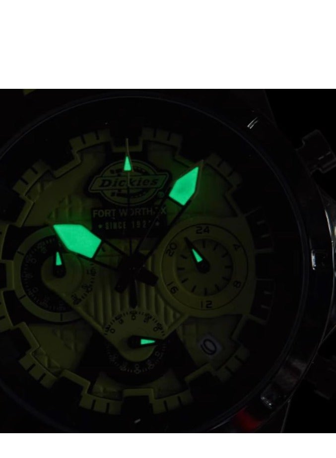 Dickies ساعة رياضية للطلاب للرجال متعددة الوظائف بألوان متباينة - Image 5