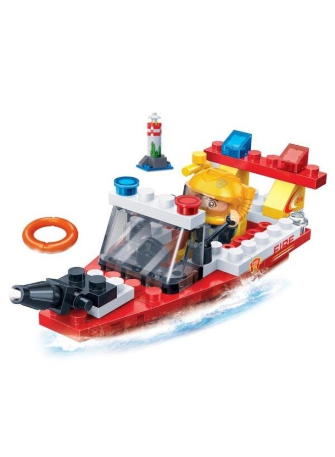 BanBao Fire Series - Fire Rescue Boat (62 pieces) - Image 3