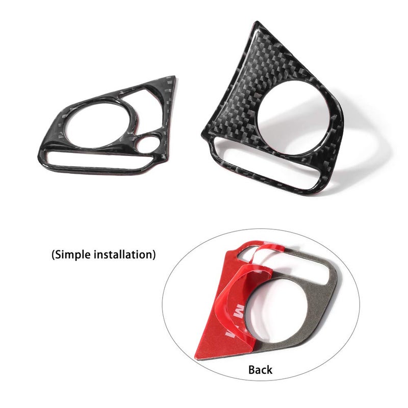 Thenice for 10th Gen Civic Real Carbon Fiber Interior Decoration Trims Sticker Compatible with Honda Civic 2021 2020 2019 2018 2017 2016 - Image 2