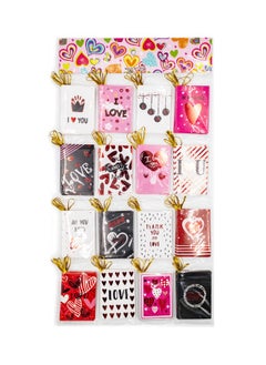 Gulf Flowers Assorted Valentine Cards, 9.5cm x 6.5cm, Love-Themed Greeting Cards for Thoughtful Messages 