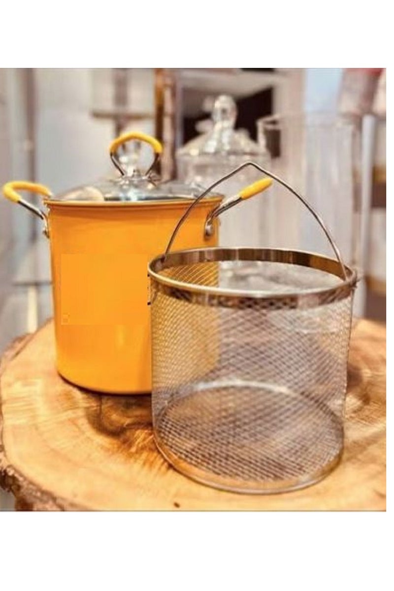 Small Stainless Steel Oil Pot with Lid, Frying Pan for Home Kitchen - Image 1