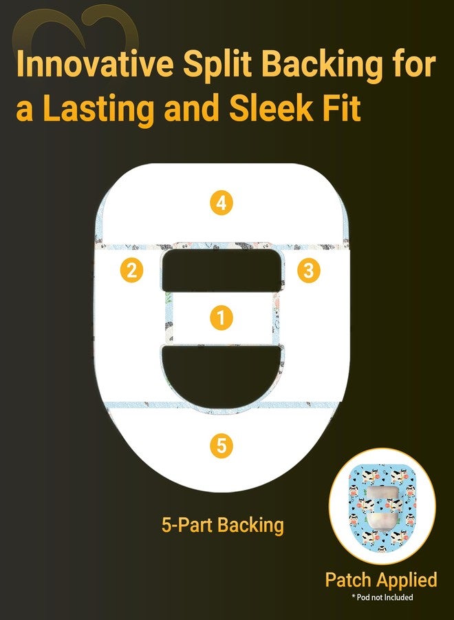 Amolyfe Omnipod 5 Adhesive Patches Waterproof, 20 Pack Omnipod Dash Overpatches with Stretchable Strap, Breathable, Long-Lasting Medical Adhesive, Premium Hinged Tin (Dinosaur) - Image 5