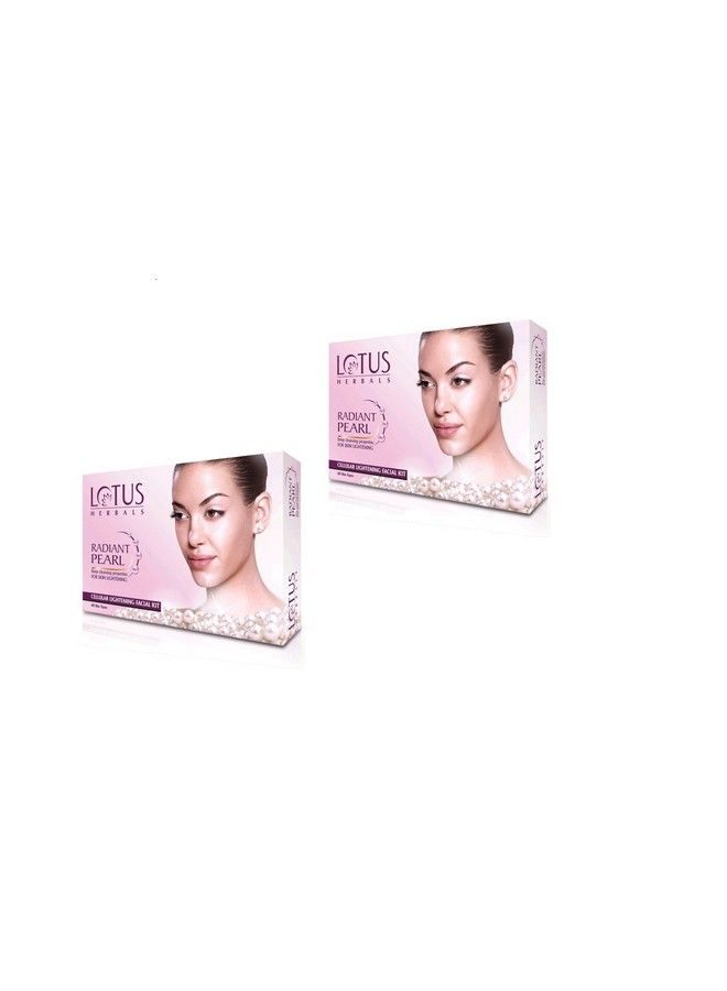 LOTUS HERBALS Radiant Pearl Cellular Lightening Facial Kit (Pack Of 2)  - Image 1