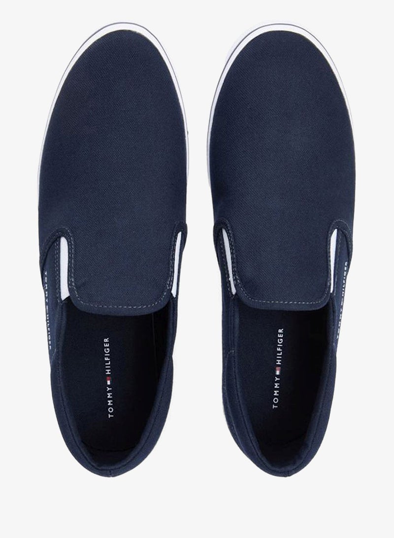 TOMMY HILFIGER Canvas Slip-On Trainers - Image 5