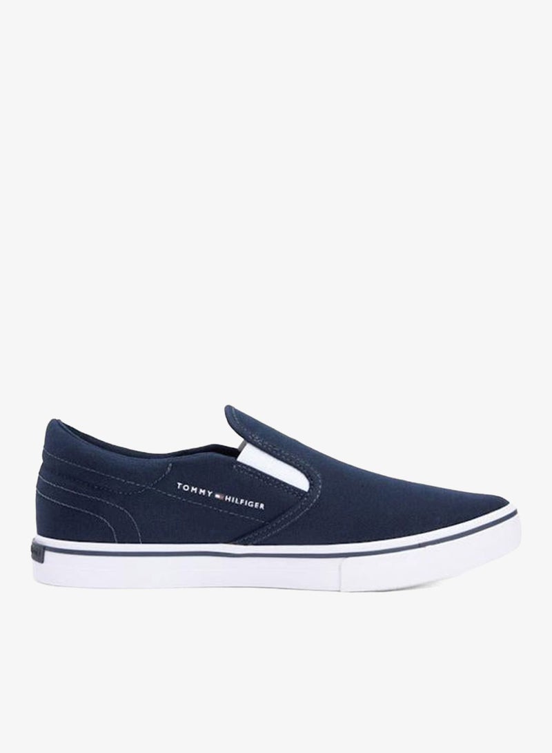 TOMMY HILFIGER Canvas Slip-On Trainers - Image 1