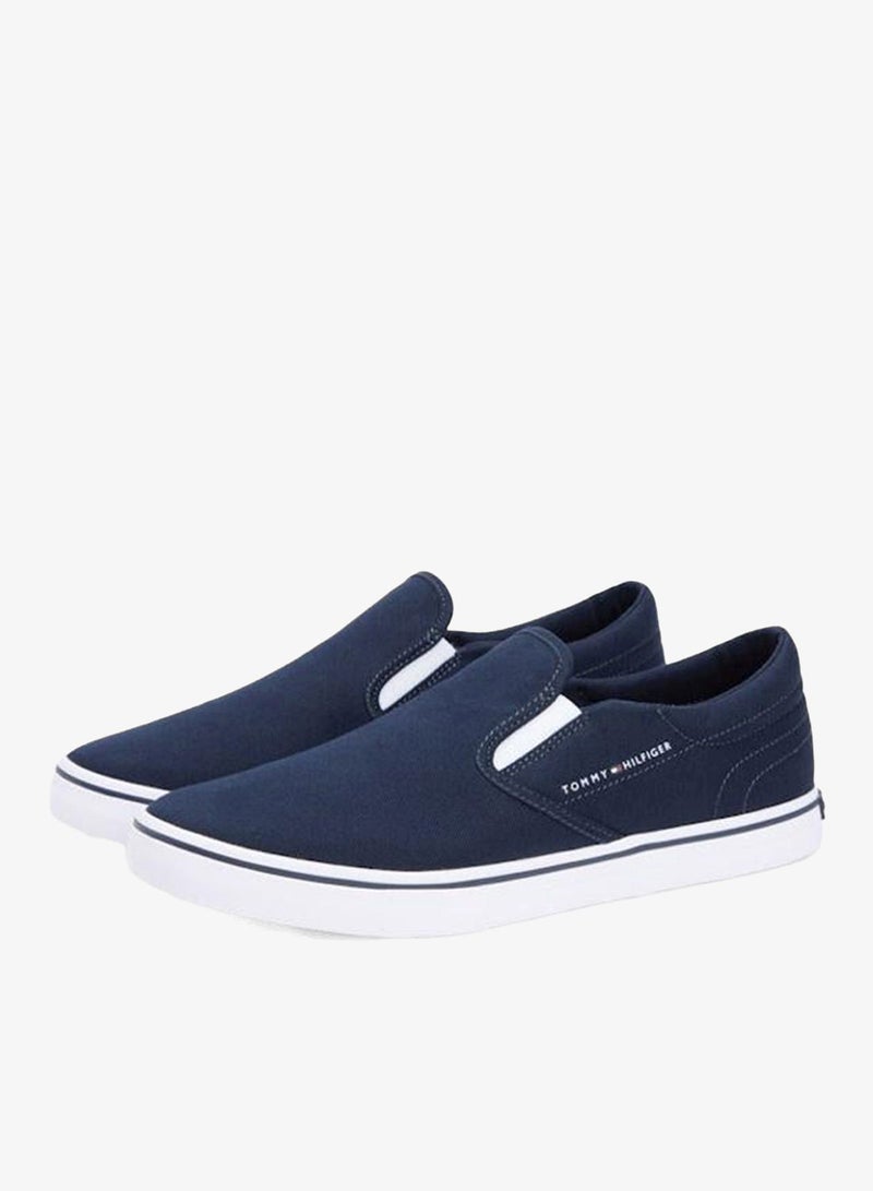 TOMMY HILFIGER Canvas Slip-On Trainers - Image 4