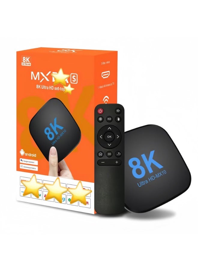 Generic Set-top Box MX10-8K Network Player TV Box Android13ATV Set-top Box-Color:US Regulation 4 128  - Image 2
