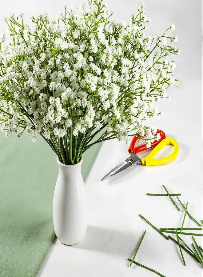 DEEMEI 15 PCS Babys Breath Artificial Flowers Fake Babys Breath Flowers Artificial Bulk White Gypsophila Bouquets Real Touch Faux Flowers for Wedding Floral Arrangement Party Home Decoration - Image 5
