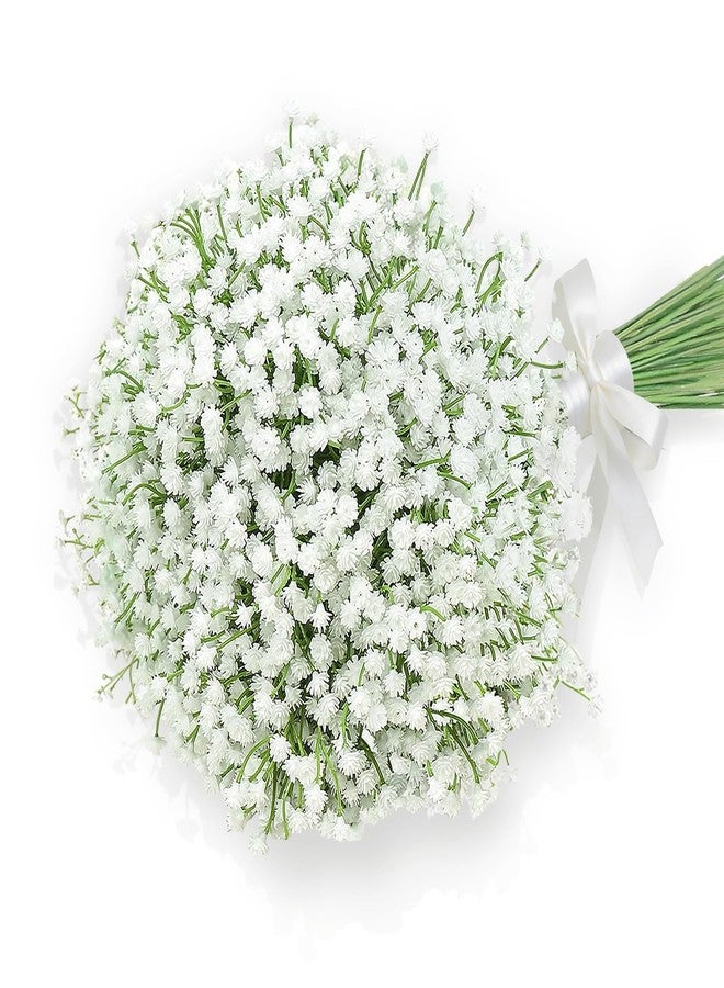 DEEMEI 15 PCS Babys Breath Artificial Flowers Fake Babys Breath Flowers Artificial Bulk White Gypsophila Bouquets Real Touch Faux Flowers for Wedding Floral Arrangement Party Home Decoration - Image 1