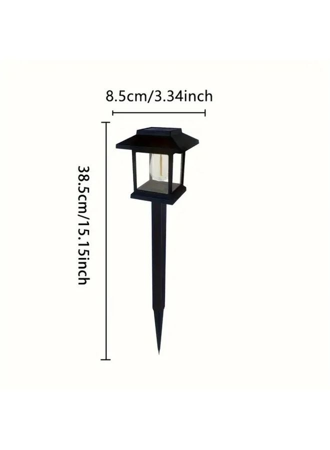 Solar Powered Garden Lights Warm Light Durable ABS Plastic Automatic On Off Self Charging - Image 4