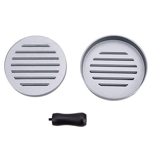 THW® Tikki Patty Burger Grill Press | Aluminum Patty Maker Mold for Homemade Burgers | 4.5” Diameter, Non-Stick, Adjustable Thickness | Ideal for Burgers, Cakes & Appetizers | Manual Burger Press - Image 4