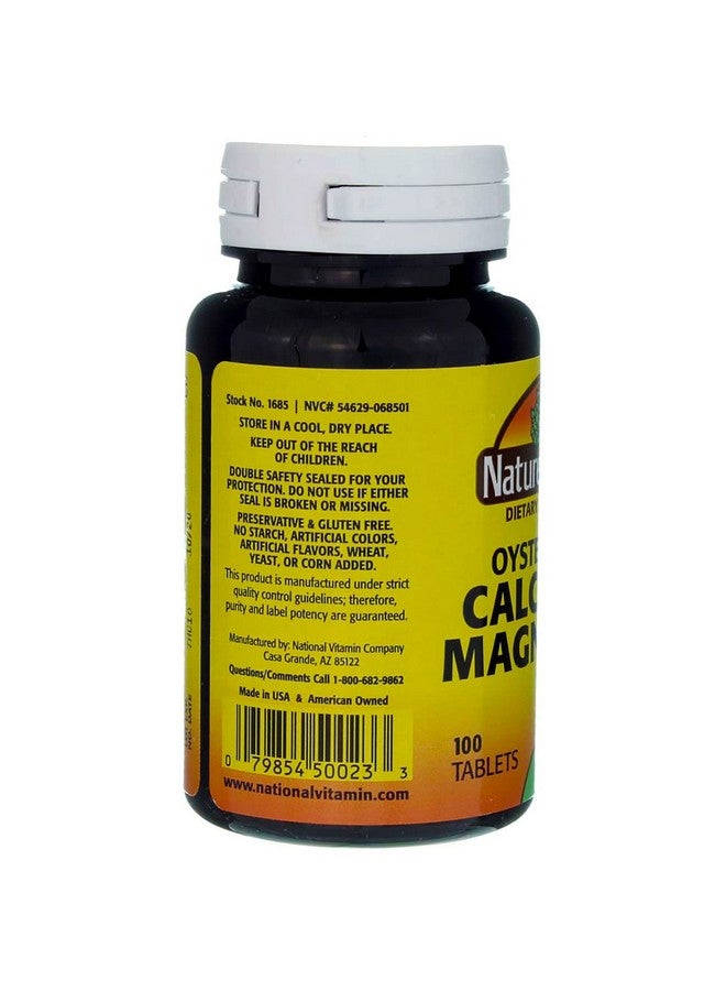 Nature's Blend Oyster Shell Calcium & Magnesium 100 Tabs (079854500233-1a) - Image 3