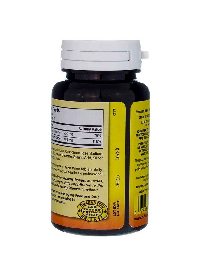 Nature's Blend Oyster Shell Calcium & Magnesium 100 Tabs (079854500233-1a) - Image 4