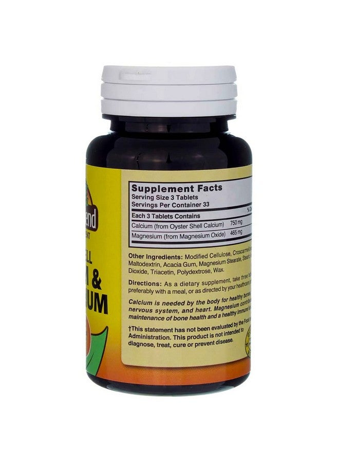 Nature's Blend Oyster Shell Calcium & Magnesium 100 Tabs (079854500233-1a) - Image 5