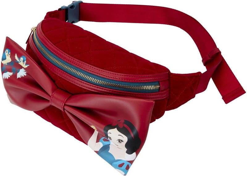 Loungefly Loungefly Disney Snow White Classic Bow Velvet Belt Bag Fanny Pack - Image 4