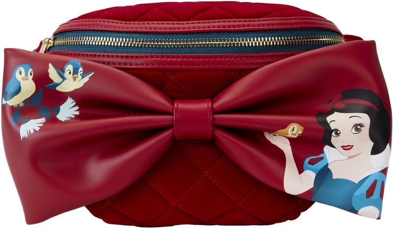 Loungefly Loungefly Disney Snow White Classic Bow Velvet Belt Bag Fanny Pack - Image 1