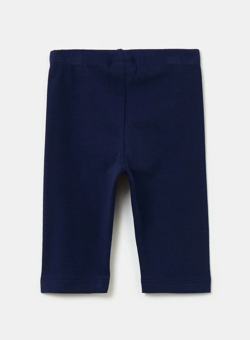 او في اس OVS Three-Quarter Leggings With Diamantã© Motifs