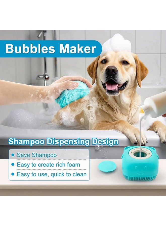 Generic Enmaipet 4-in-1 Dog Grooming Brush,Dog Bath Brush Set,Adjustable Handle Shampoo Brush & Scrubber, Dog Grooming Gloves for Short & Long Haired Dogs & Cats - Image 2