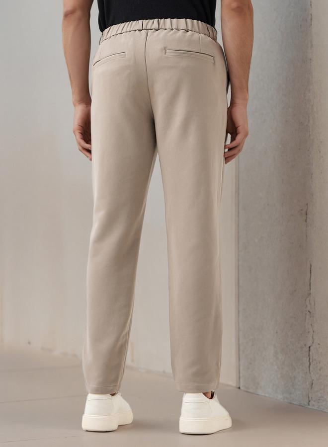 Iconic Men Regular Fit Flexi Waist Formal Trousers - Image 3