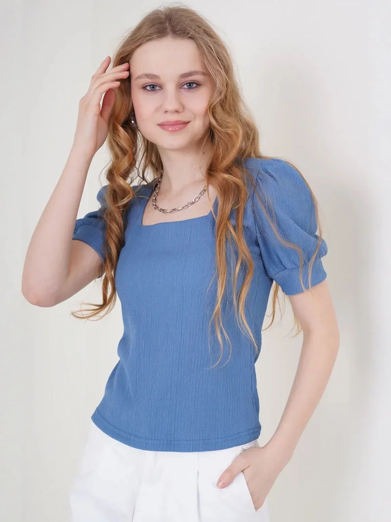 بيغ دارت BDART Slim Fit Square Collar Blouse
