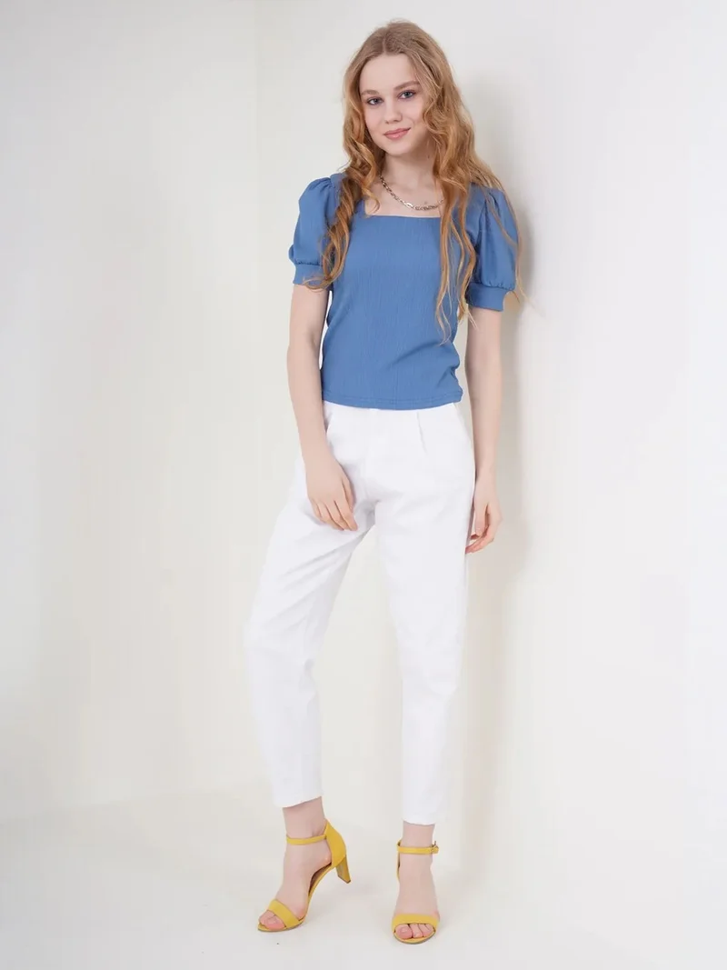 بيغ دارت BDART Slim Fit Square Collar Blouse