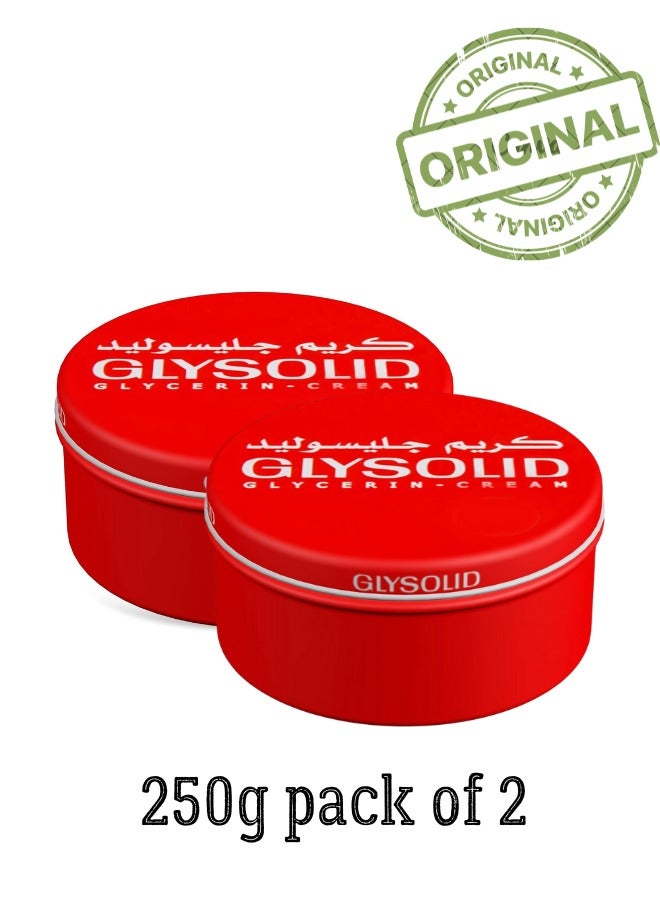GLYSOLID Glycerin Cream 250ml PACK OF 2 250grams - Image 1