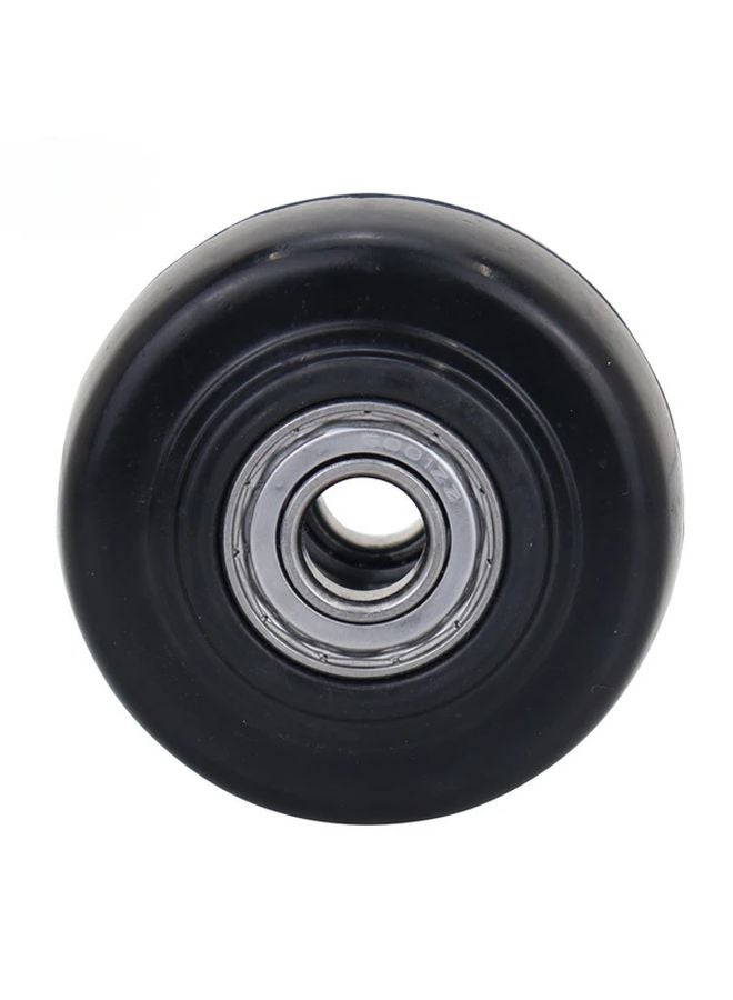 2 Inch Black Industrial Rubber Caster Wheel With Bearings For Barbecue Ovens - Image 3
