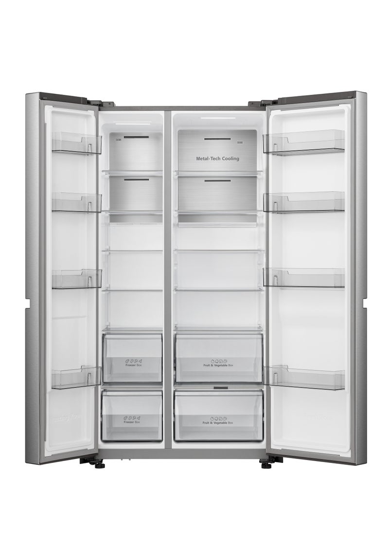 Starway - Starway 637 Lt, 22.5 Cuft Refrigerator , Total No Frost Energy Saving Inverter Compressor, Maximum Capacity, Silver - Image 1
