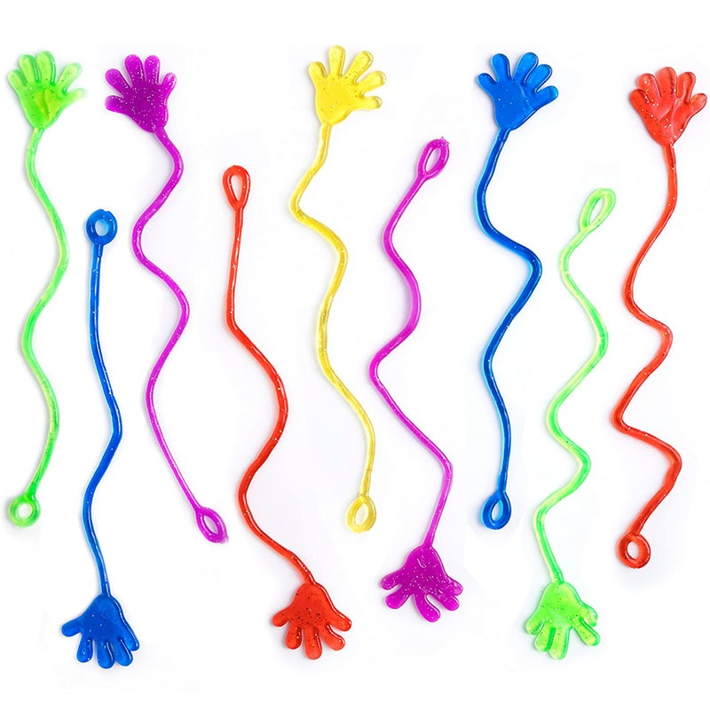 Giraffe Manufacturing 350 Pcs Bulk Sticky Hands for Kids Slappy Slap Little Small Hands Sticky Toy Goodie Bags Stuffers Pinata Mini Party Favors for Birthday Hand Game 35 48 812 Easter Basket Stuffers for Kids - Image 3