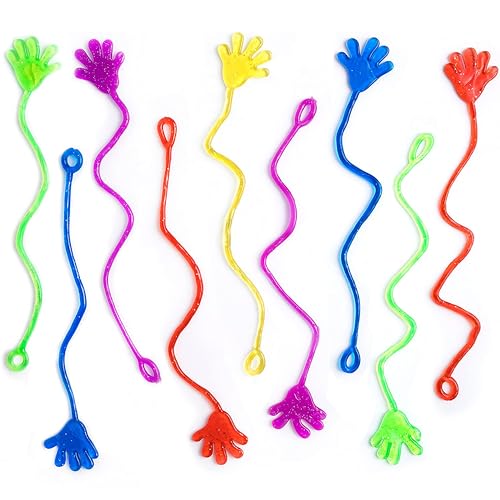 Giraffe Manufacturing 350 Pcs Bulk Sticky Hands for Kids Slappy Slap Little Small Hands Sticky Toy Goodie Bags Stuffers Pinata Mini Party Favors for Birthday Hand Game 35 48 812 Easter Basket Stuffers for Kids - Image 1