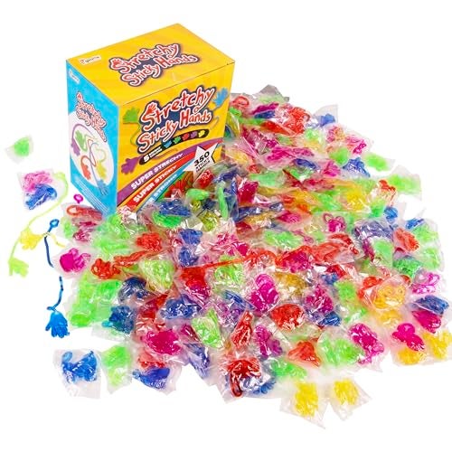 Giraffe Manufacturing 350 Pcs Bulk Sticky Hands for Kids Slappy Slap Little Small Hands Sticky Toy Goodie Bags Stuffers Pinata Mini Party Favors for Birthday Hand Game 35 48 812 Easter Basket Stuffers for Kids - Image 5