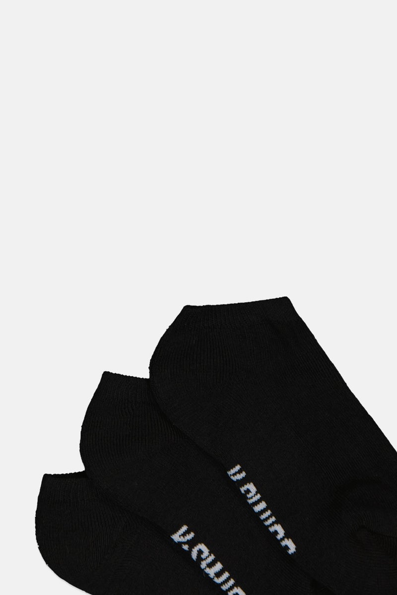 K-SWISS Kids Boy 10 Pairs Brand Logo Ankle Socks, Black - Image 2