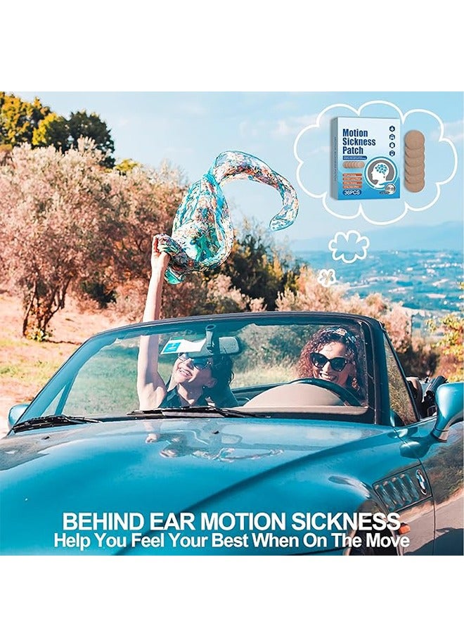 SOUTH MOON 36PCS Motion Sickness Patch, Prevent and Treat Motion Sickness, Portable Post-Ear Patches and Seasickness Belt - Image 5
