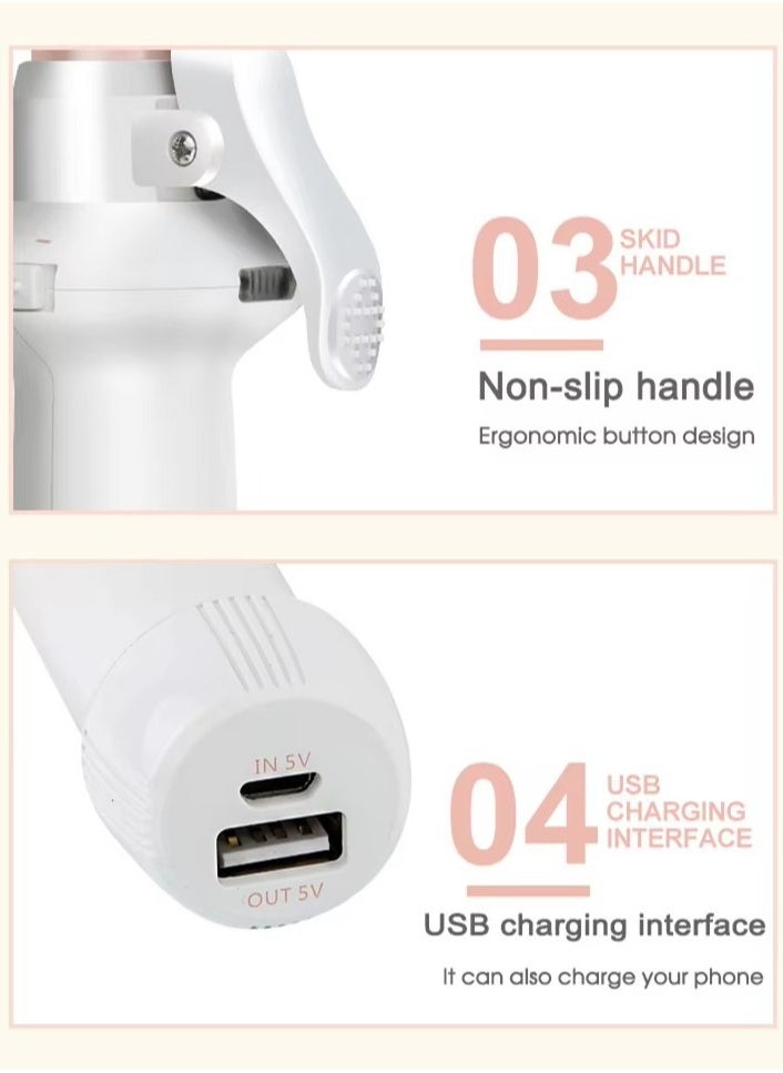 MARSKE Professional Hair Curler,Advanced Ceramics Heating System Fast Heating for Hair Styling Long Hair Short Hair,USB Rechargeable Beauty Hair Curler  - Image 5