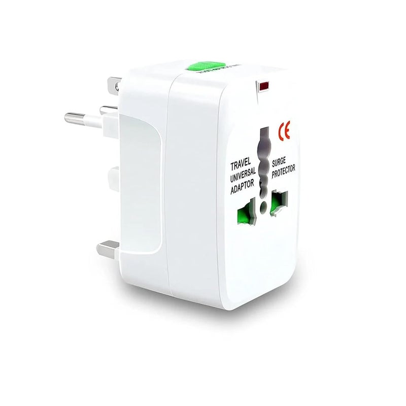 Universal Travel Adapter Works in 150 Countries Worldwide International Plug Adapter Compatible with EU UK US AU Outlets Meghmehul India  - Image 1