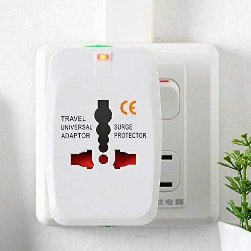 Universal Travel Adapter Works in 150 Countries Worldwide International Plug Adapter Compatible with EU UK US AU Outlets Meghmehul India  - Image 3