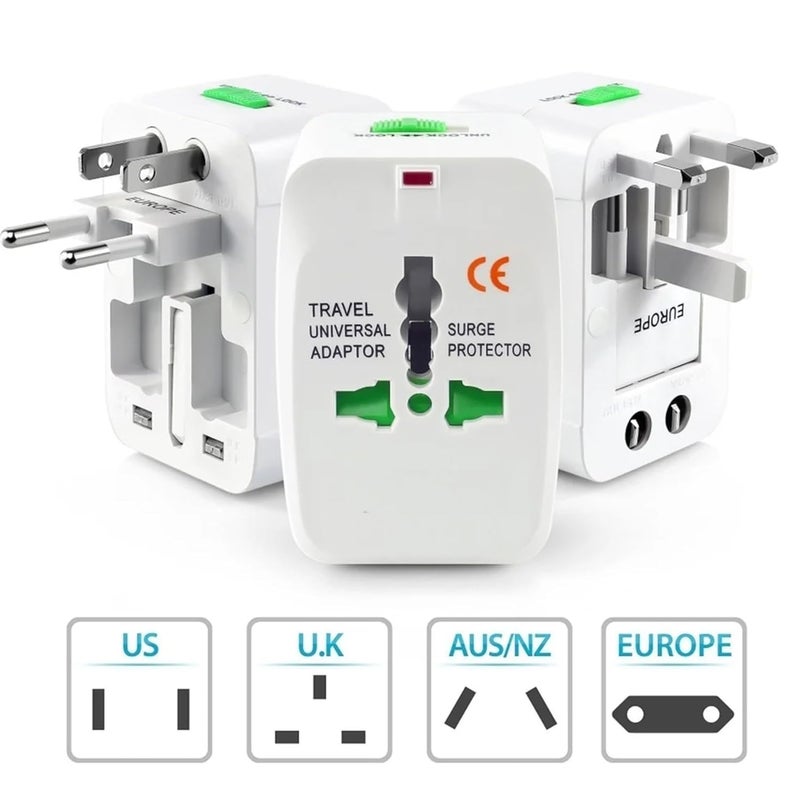 Universal Travel Adapter Works in 150 Countries Worldwide International Plug Adapter Compatible with EU UK US AU Outlets Meghmehul India  - Image 4