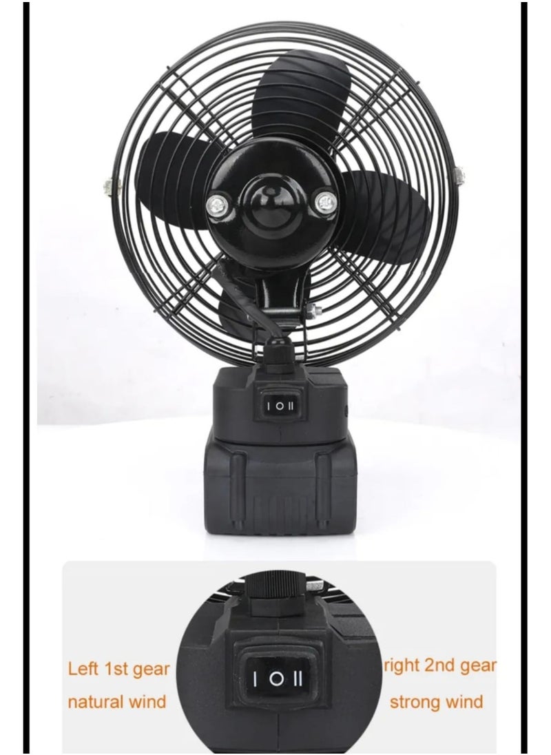 Generic Portable Fan,6 inch Portable Fan 2 Speed High Power Outdoor Desktop Cooling Fan  - Image 3