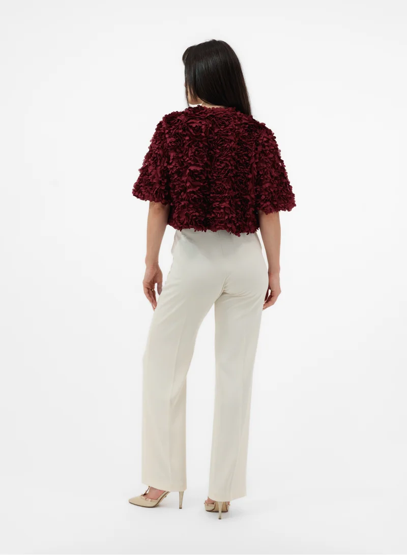 Lalele FLORAL TEXTURE STATEMENT JACKET