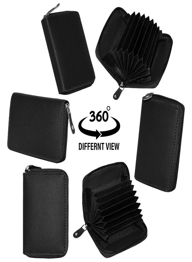 GREEN DRAGONFLY PU Leaher Card Holder for Men/Card Holder for Women,Credit Card Holder Wallet for Men(NMB/202306717-Black) - Image 4