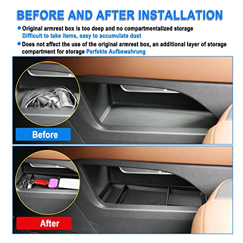 SHAOHAO 2025 2026 Pathfinder Lower Organizer Tray for 2022 2023 2024 2025 2026 Nissan Pathfinder Accessories 2022-2026 Pathfinder S/SV/SL/Rock Creek/Platinum Armrest Insert Storage Box Console Tray - Image 5