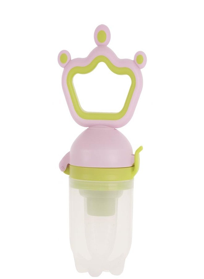 DTR Creation Baby Fruit & Food Feeder ? Silicone Nibbler Teether Accessory for Babies | BPA-Free | Purple & Green - Image 1