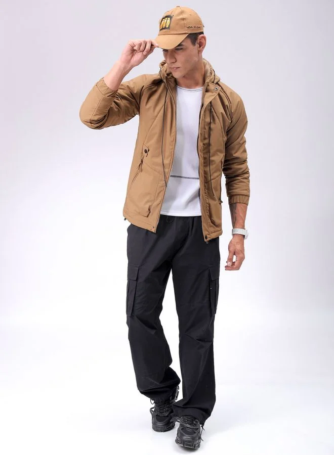 شركة المرآب الهندية Men Slim Fit Solid Puffer Jackets